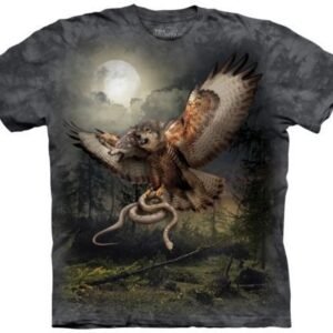 TWO HEADED WOLFALCON ADULT T SHIRT BY THE MOUNTAIN