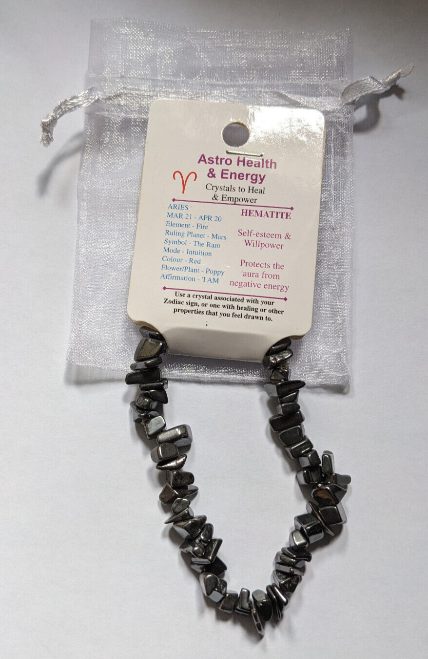 Hematite Stone Chip Bracelet