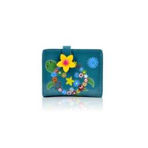 Flower-Turtle-Small-Purse---Blue