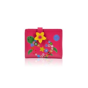 Flower turtle small purse