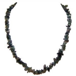 Moss Agate Chip Necklace