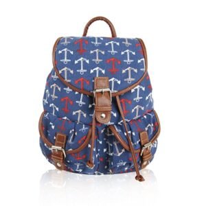 Canvas ANCHOR Print -Design Retro Classic Backpack