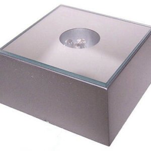 LED Light Stand - Coloured LED Lights For Crystal Laser Block- 6x6cm Glass Plate