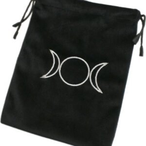 Triple Moon Black Tarot Card Bag
