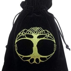 Tree of Life Luxury Tarot Embroidered Velvet Bag