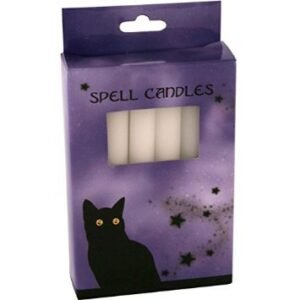 Pack of 12 White Spell Candles. Candle propertiesENLIGHTENMENT,HEALING & CLEANSING