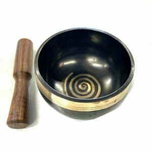 Tibetan Singing Bowl With Baton And Cushion Gift Boxed