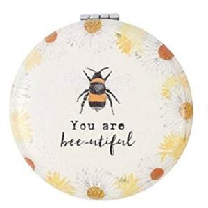 Compact Mirror BEE - Make-up Pocket Mirror - You Are Bee-utiful
