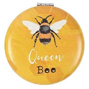 Compact Mirror BEE - Make-up Pocket Mirror - You Are Bee-utiful/Queen Bee (You Are Bee-utiful)