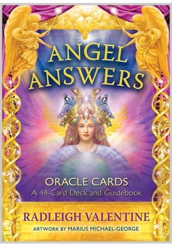 Angel Answers Oracle Cards A 44-Card Deck and Guidebook By Radleigh Valentine