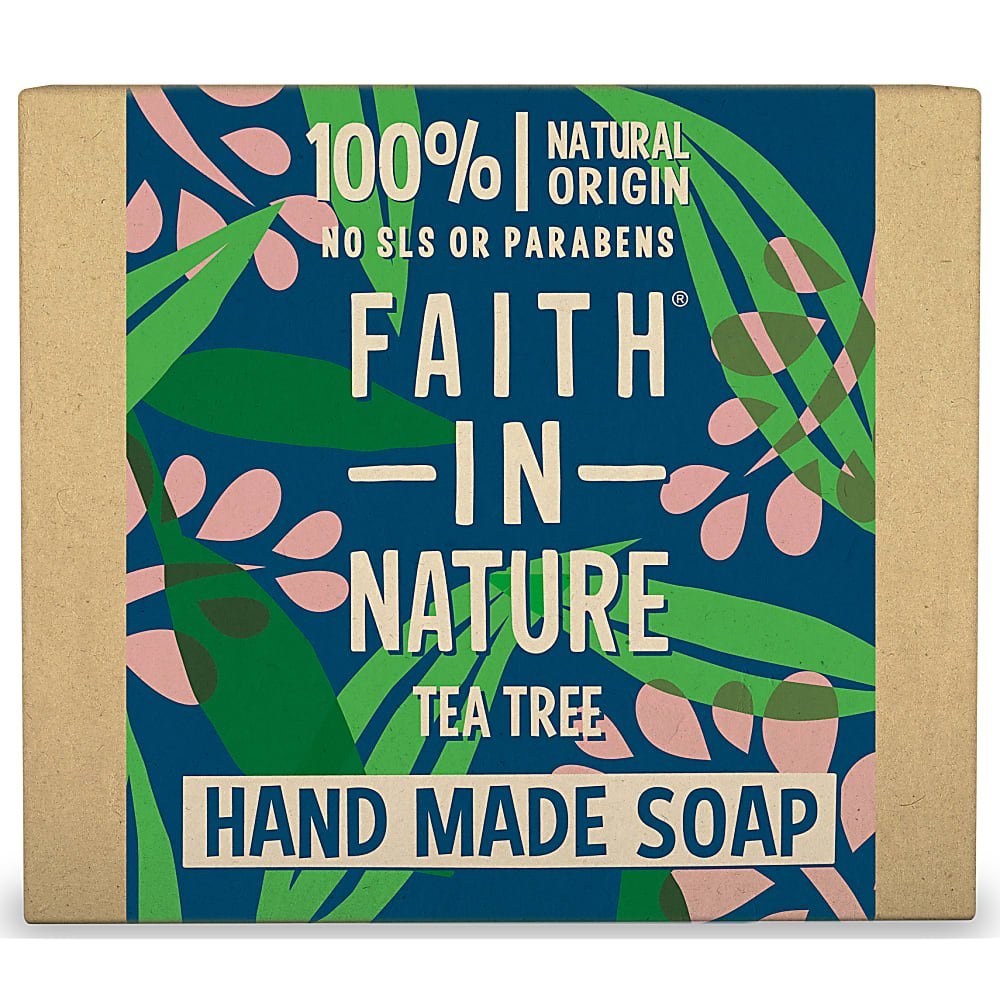 Faith In Nature Hand Made Tea Tree Soap With Tea Tree Oil 100g